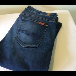 7 For All Mankind Mid Rise Skinny Jeans